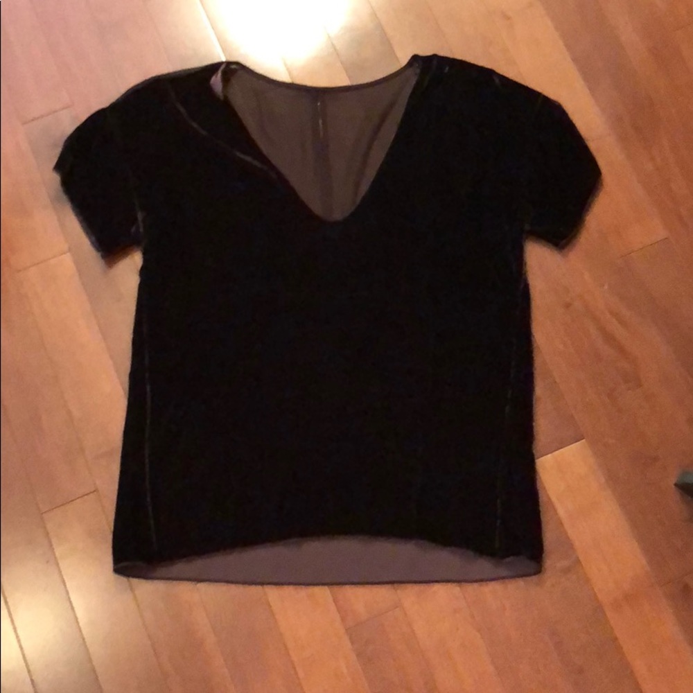 Maroon velvet shirt
